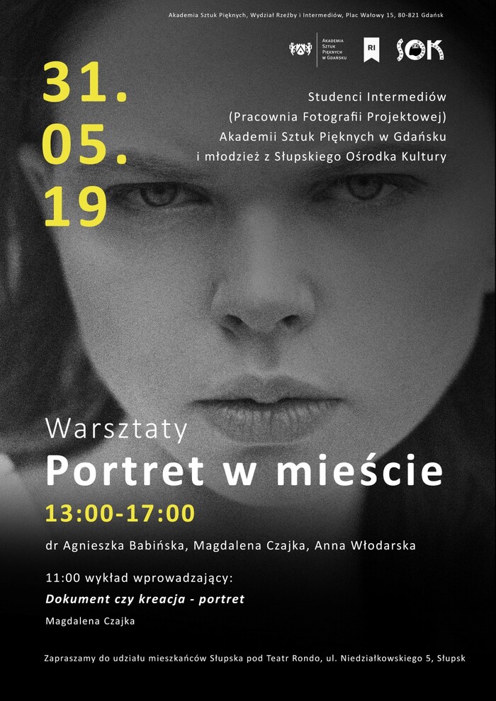 potret w miescie plakat 1 warsztaty slupsk