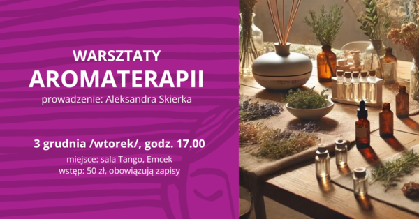 WARSZTATY AROMATERAPII banerek